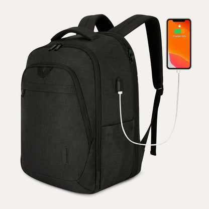 Luxus Rucksack – Wasserabweisender Laptop- & Schulrucksack mit USB-Anschluss