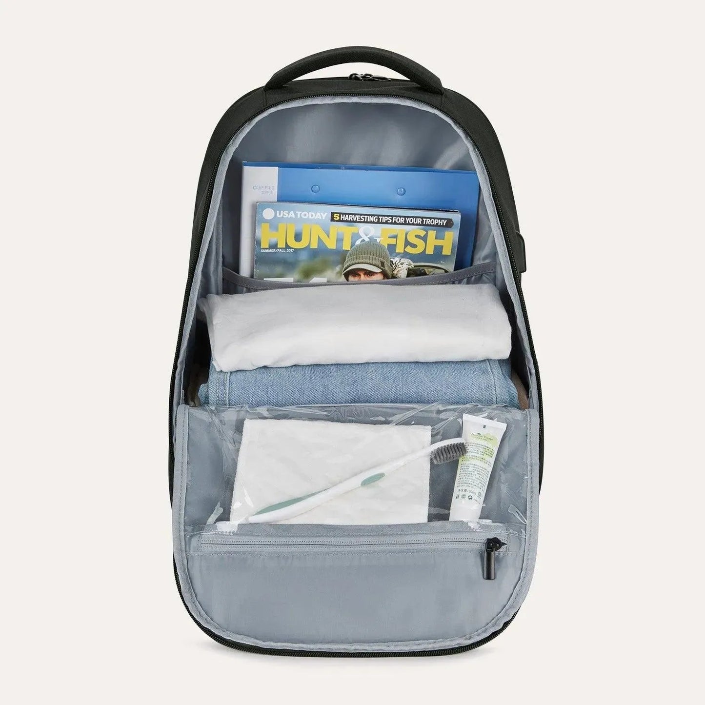 Luxus Rucksack – Wasserabweisender Laptop- & Schulrucksack mit USB-Anschluss