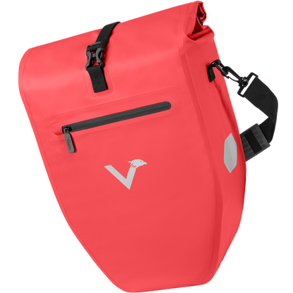 Wasserdichte Fahrradtasche 25L für Gepäckträger – Rolltop, Reflektoren, Pendler & Freizeit