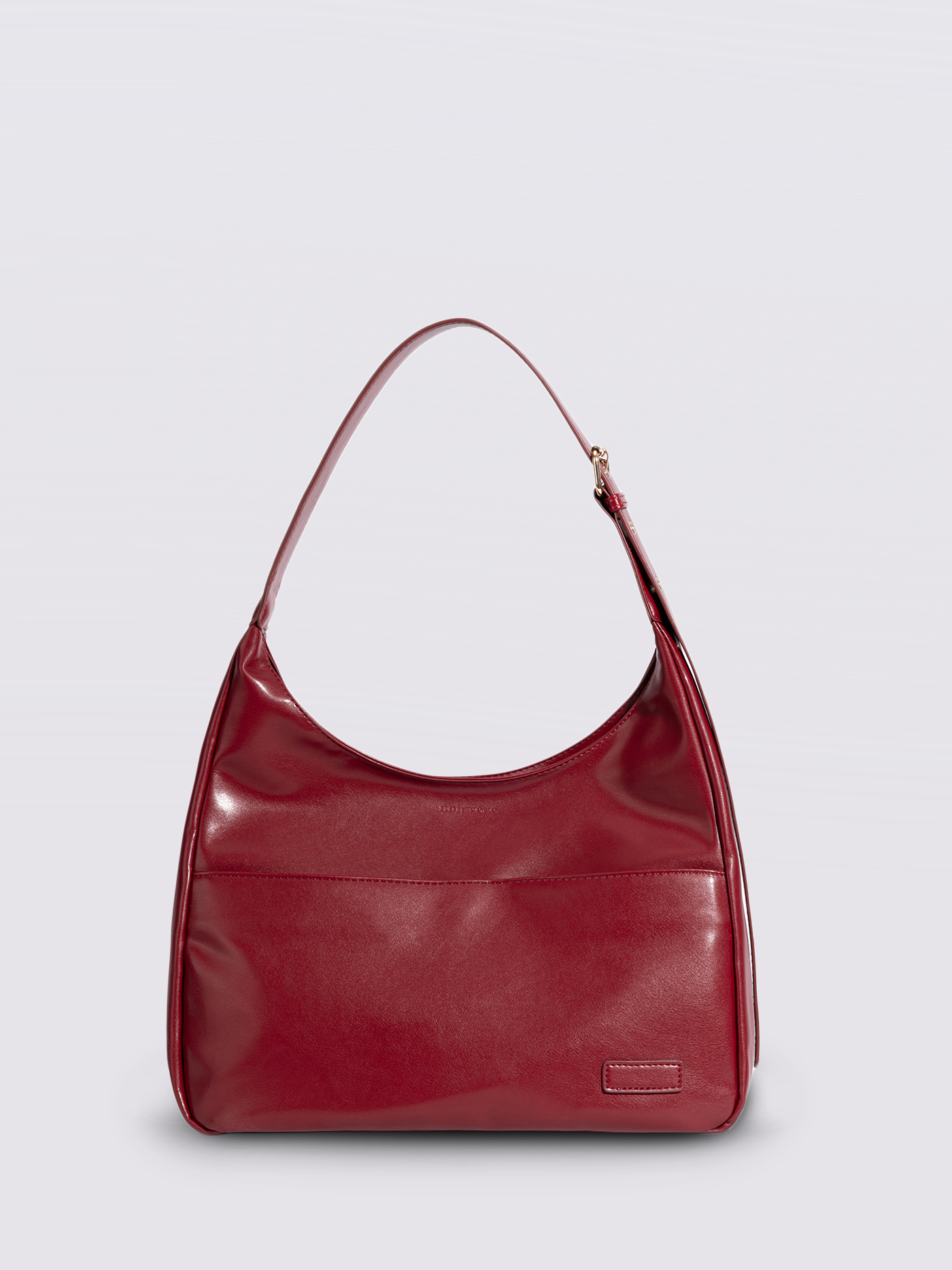 Schwarze Schultertasche Damen – Minimalistisches & geräumiges Design aus veganem Leder