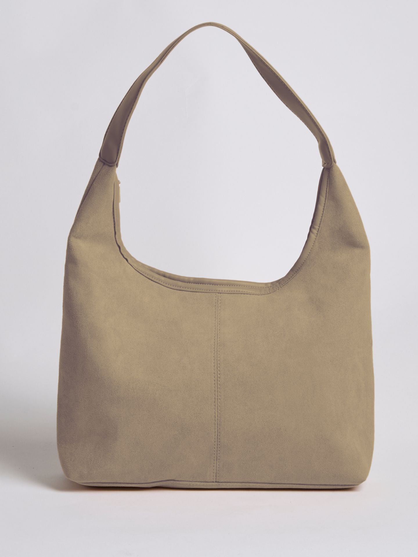 Schwarze Wildleder Schultertasche Damen – Minimalistisches & Geräumiges Design