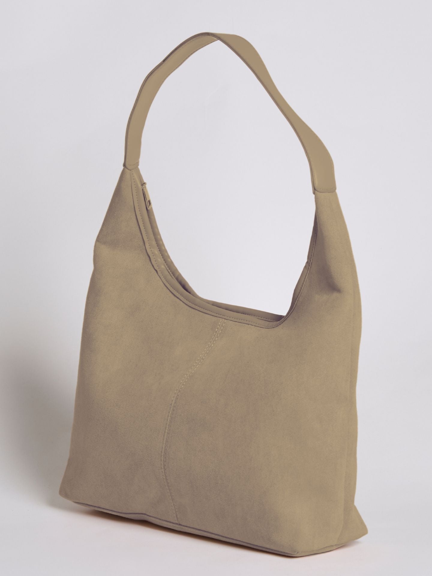 Schwarze Wildleder Schultertasche Damen – Minimalistisches & Geräumiges Design