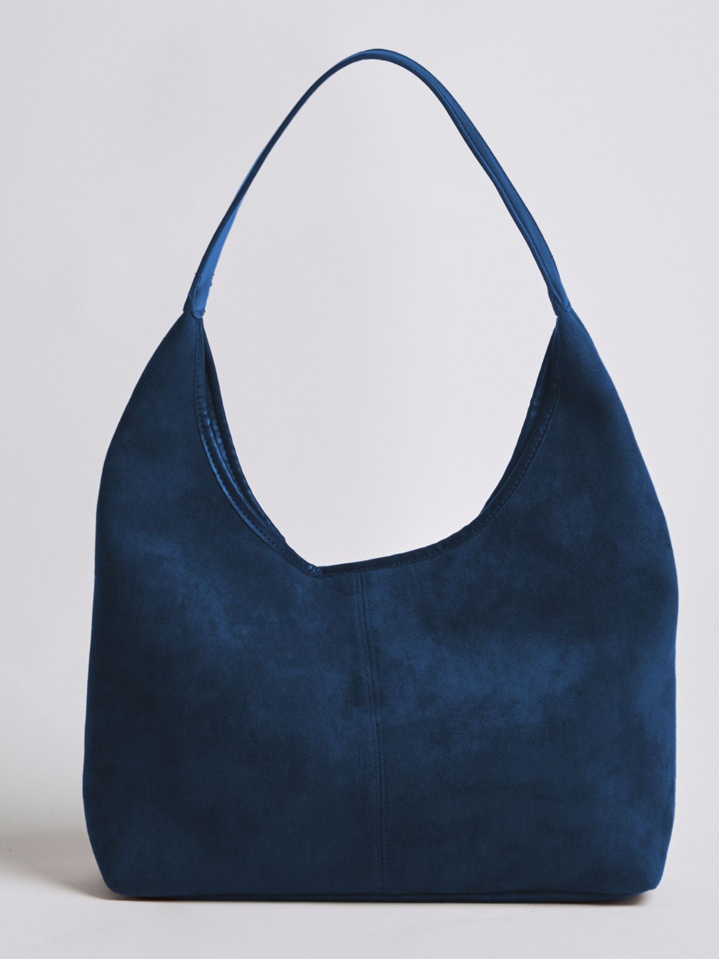 Schwarze Wildleder Schultertasche Damen – Minimalistisches & Geräumiges Design