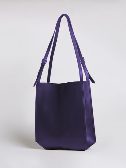 Minimalistische Schultertasche Damen – Schwarz & Braun, Geräumig & Elegant