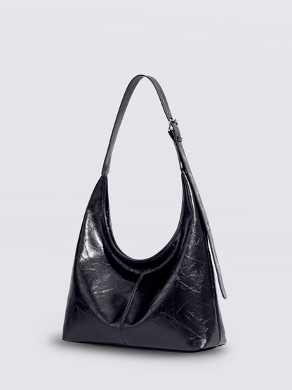 Schwarze Schultertasche Damen – Minimalistisches Design & viel Stauraum