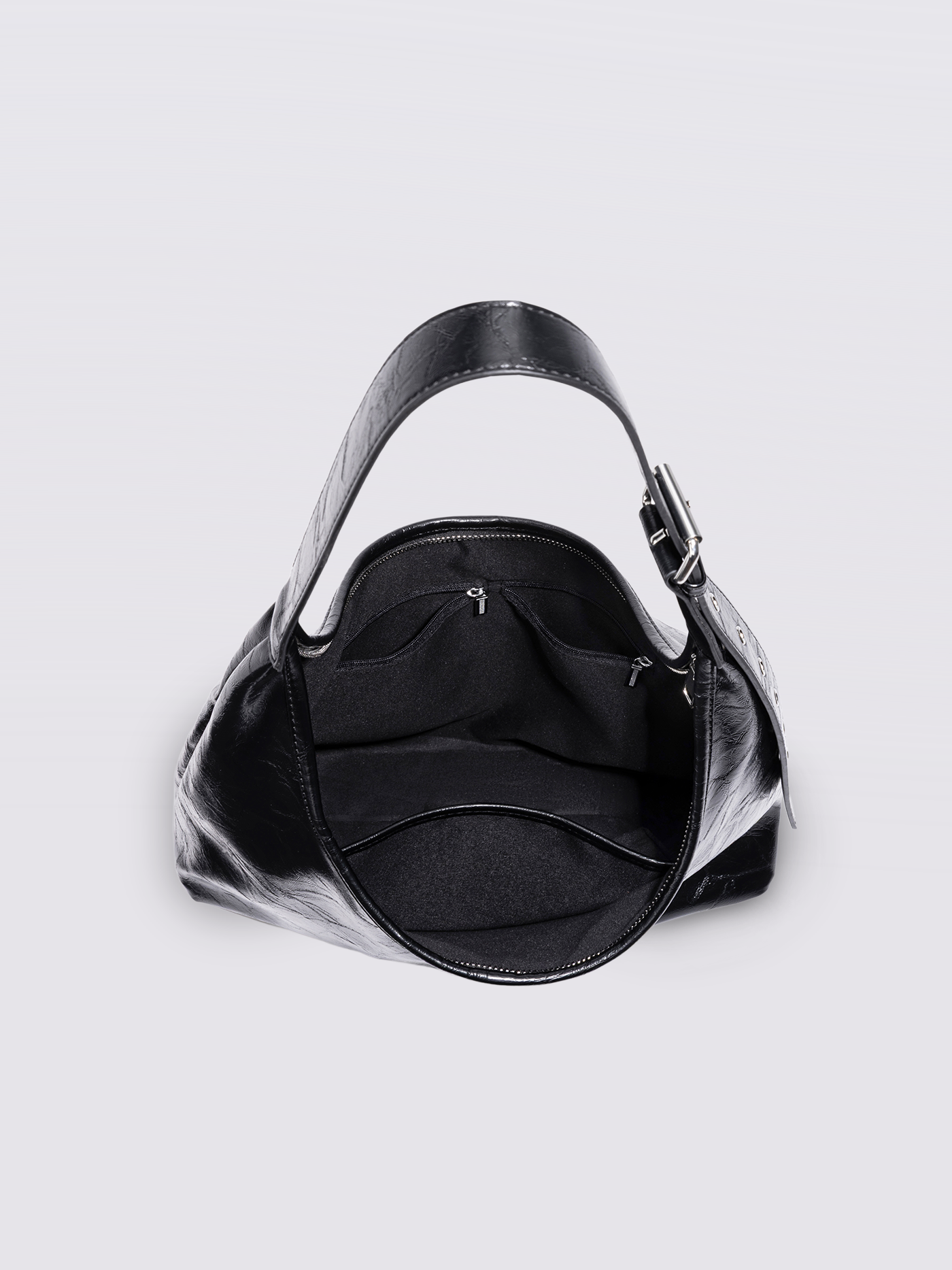Schwarze Schultertasche Damen – Minimalistisches Design & viel Stauraum