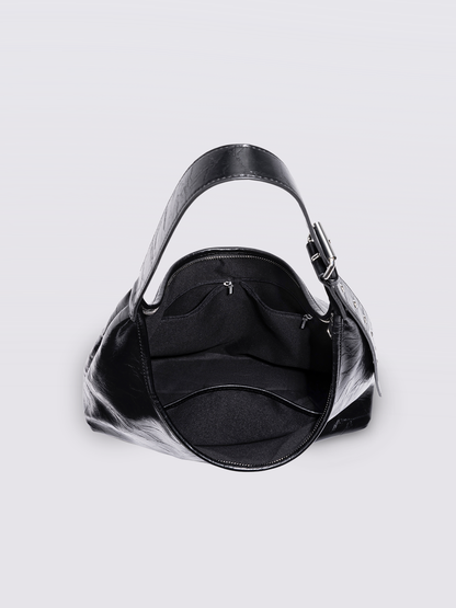Schwarze Schultertasche Damen – Minimalistisches Design & viel Stauraum