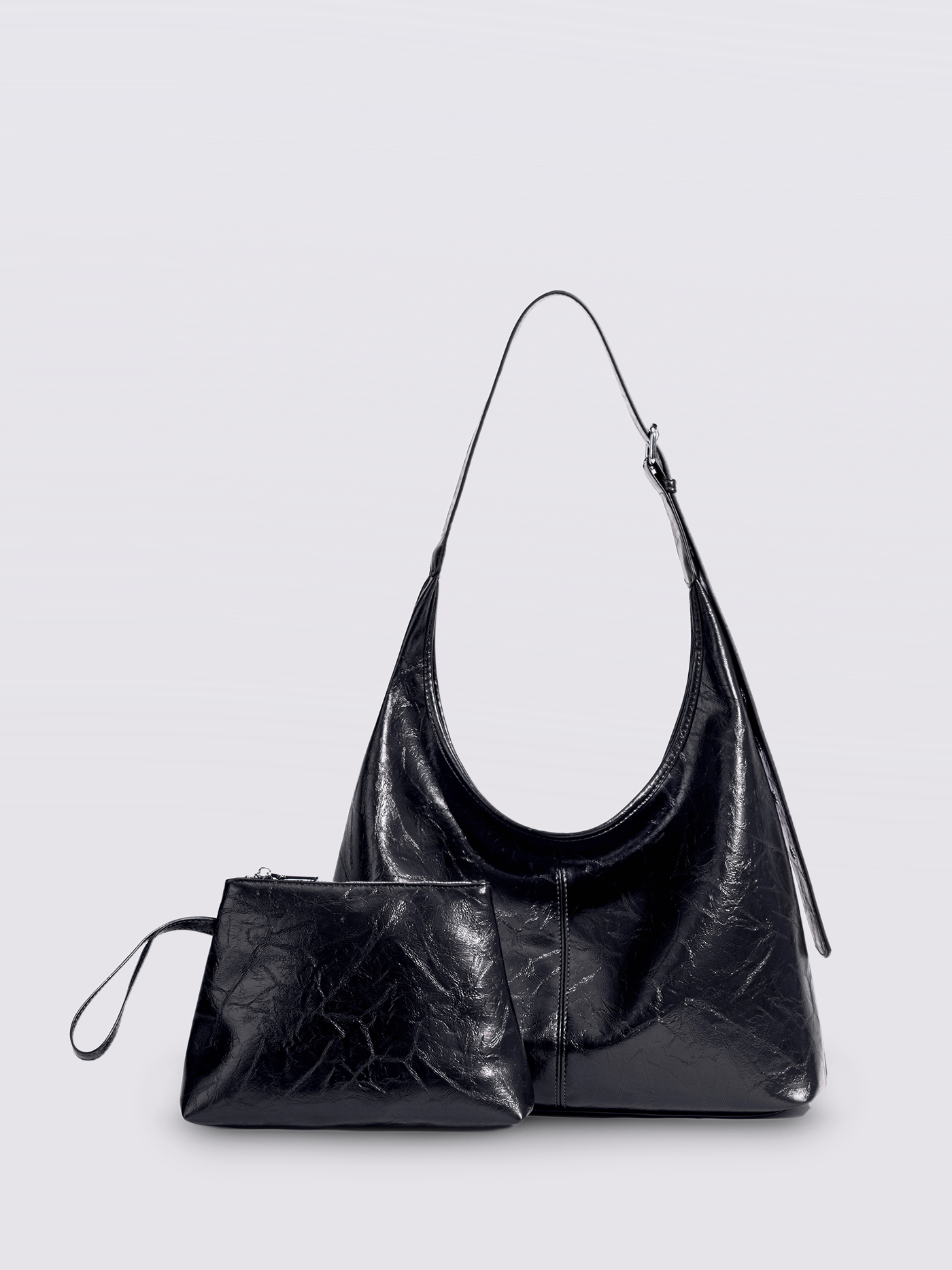 Schwarze Schultertasche Damen – Minimalistisches Design & viel Stauraum