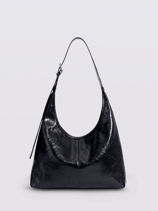 Schwarze Schultertasche Damen – Minimalistisches Design & viel Stauraum