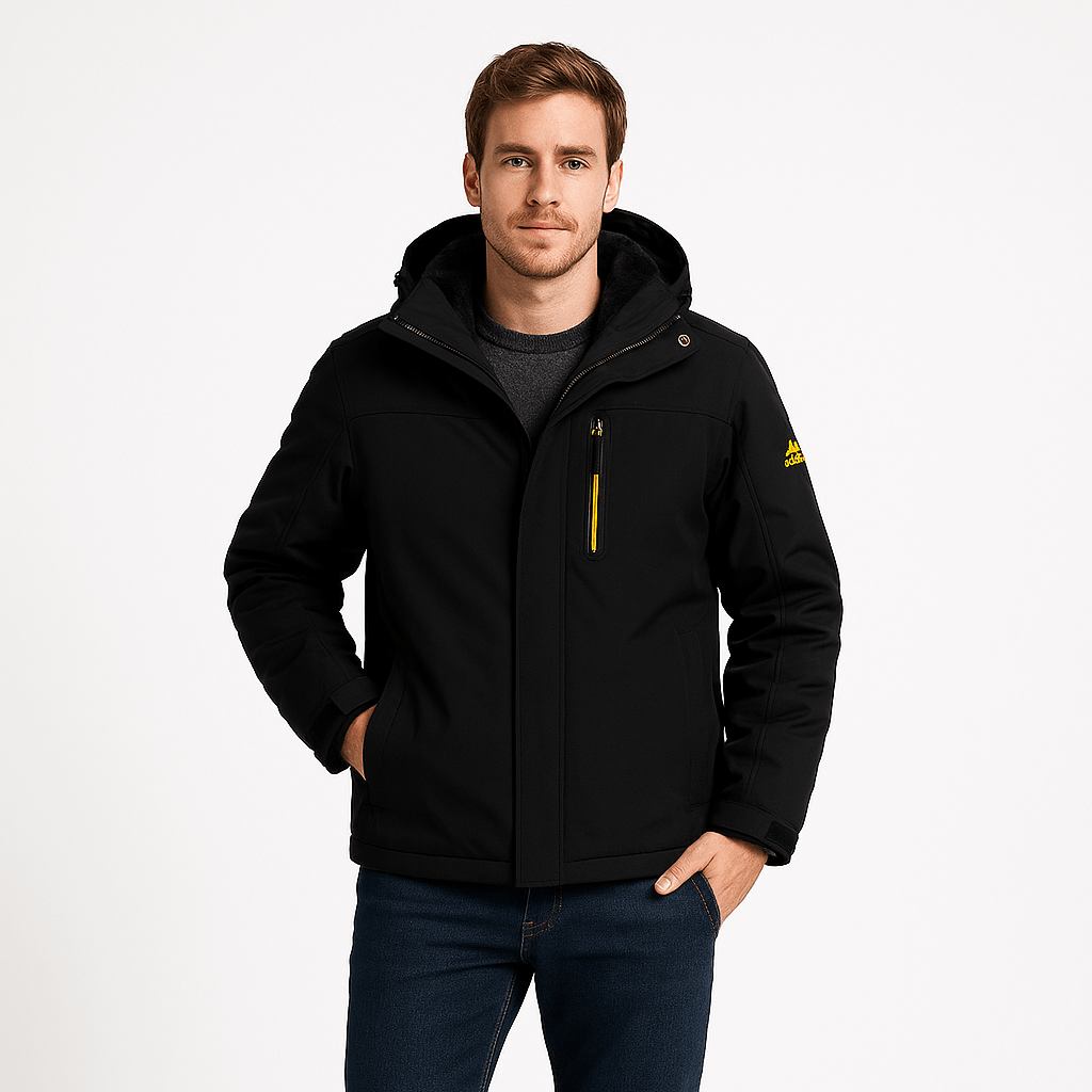 Wasserdichte Winterjacke Herren – Warme Outdoor Jacke mit Fleecefutter
