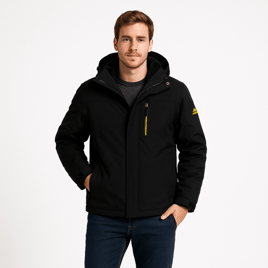 Wasserdichte Winterjacke Herren – Warme Outdoor Jacke mit Fleecefutter