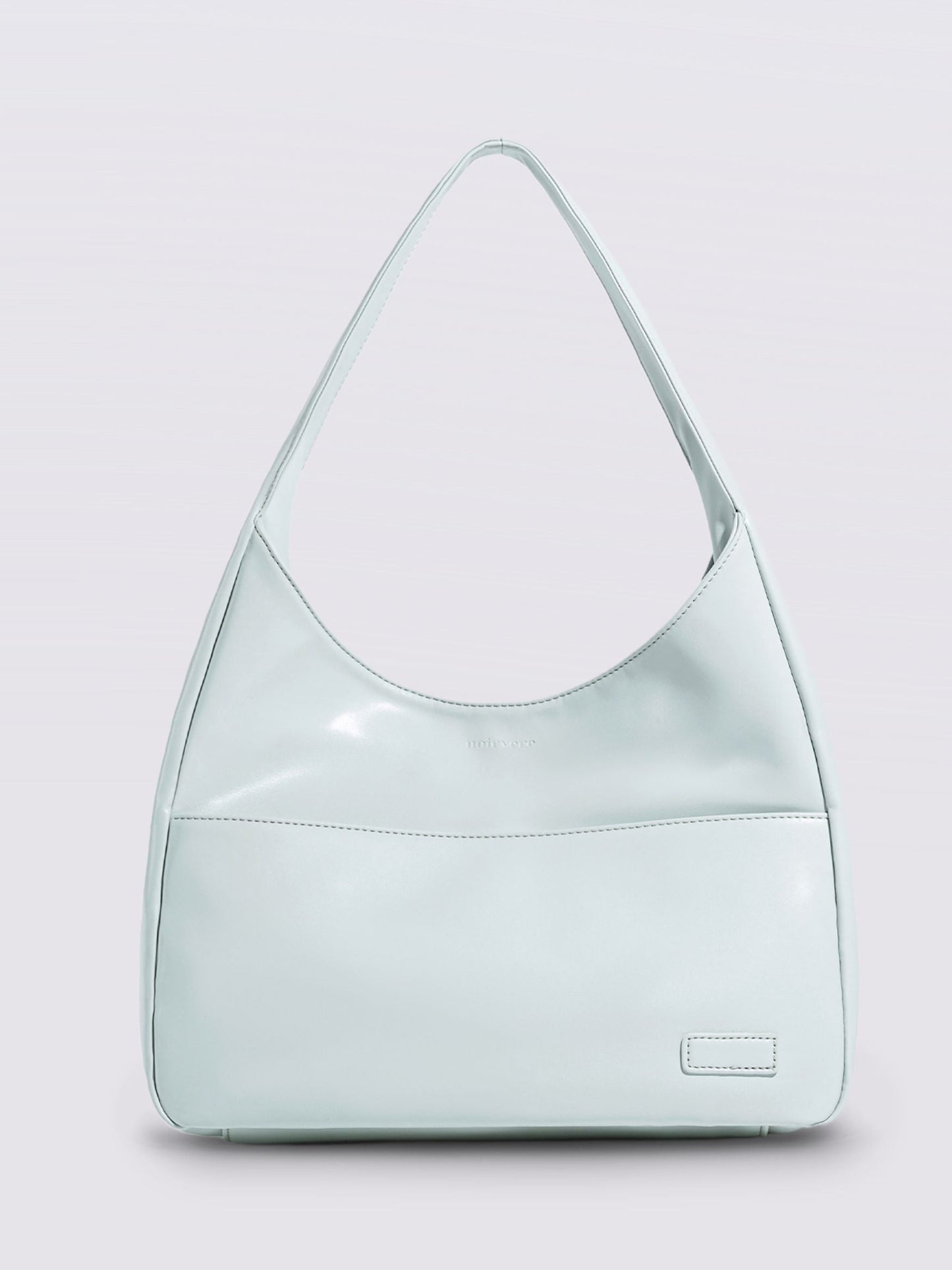 Geräumige Schwarze Schultertasche aus Veganer Leder – Minimalistisches Design
