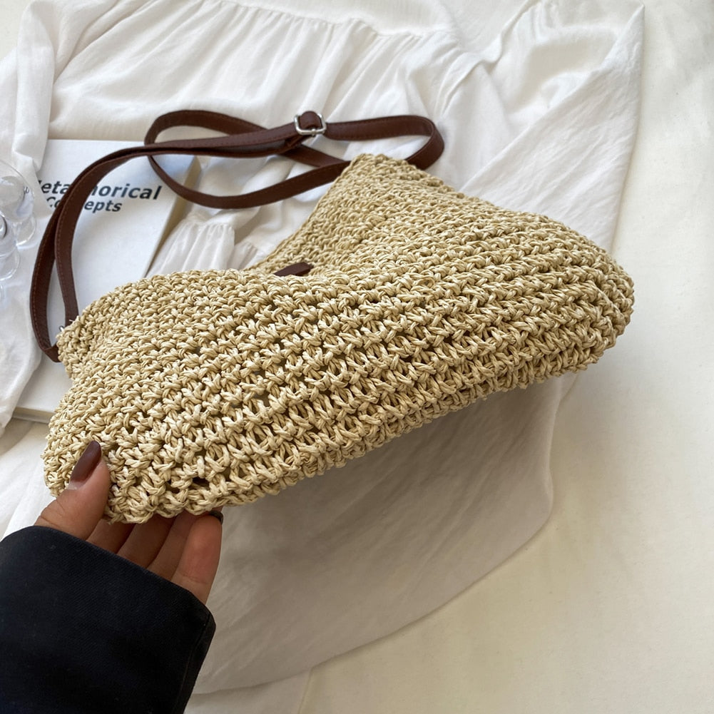 Runde Rattan-Schultertasche – Leicht, Stilvoll & Sommerlich