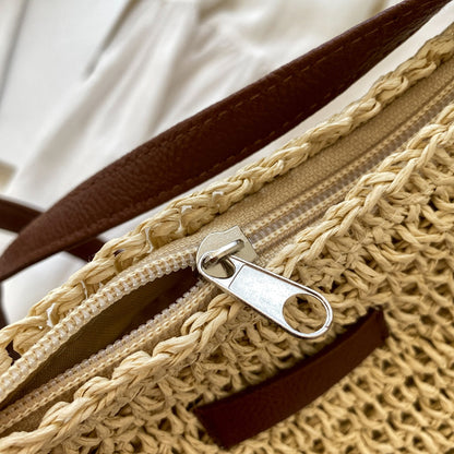 Runde Rattan-Schultertasche – Leicht, Stilvoll & Sommerlich
