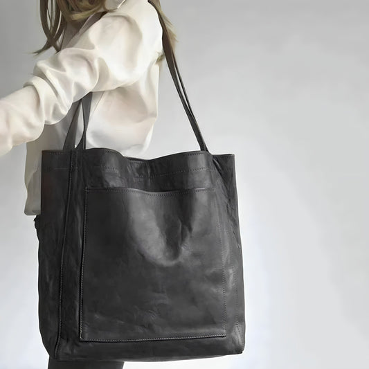 Shopper Tasche Damen aus Kunstleder – Geräumige Schultertasche mit zeitlosem Design