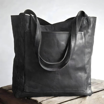 Shopper Tasche Damen aus Kunstleder – Geräumige Schultertasche mit zeitlosem Design