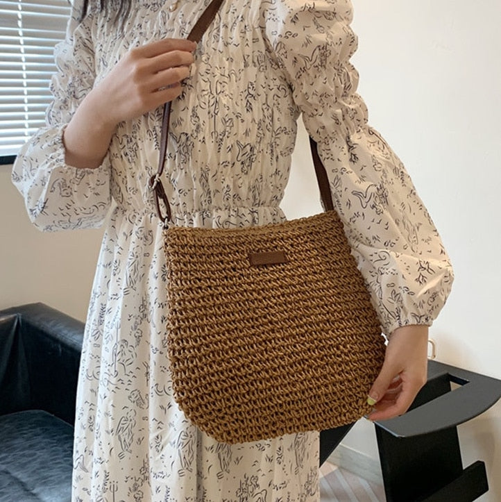 Runde Rattan-Schultertasche – Leicht, Stilvoll & Sommerlich