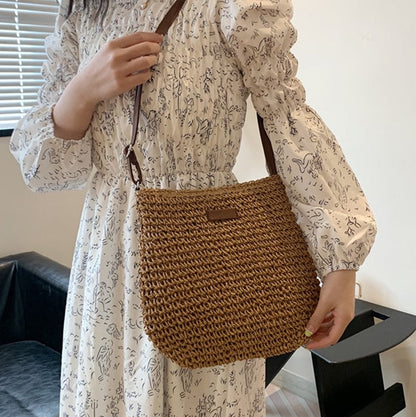 Runde Rattan-Schultertasche – Leicht, Stilvoll & Sommerlich