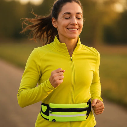 Sportliche Running Bauchtasche – Wasserdicht, Reflektierend & Leichtgewicht