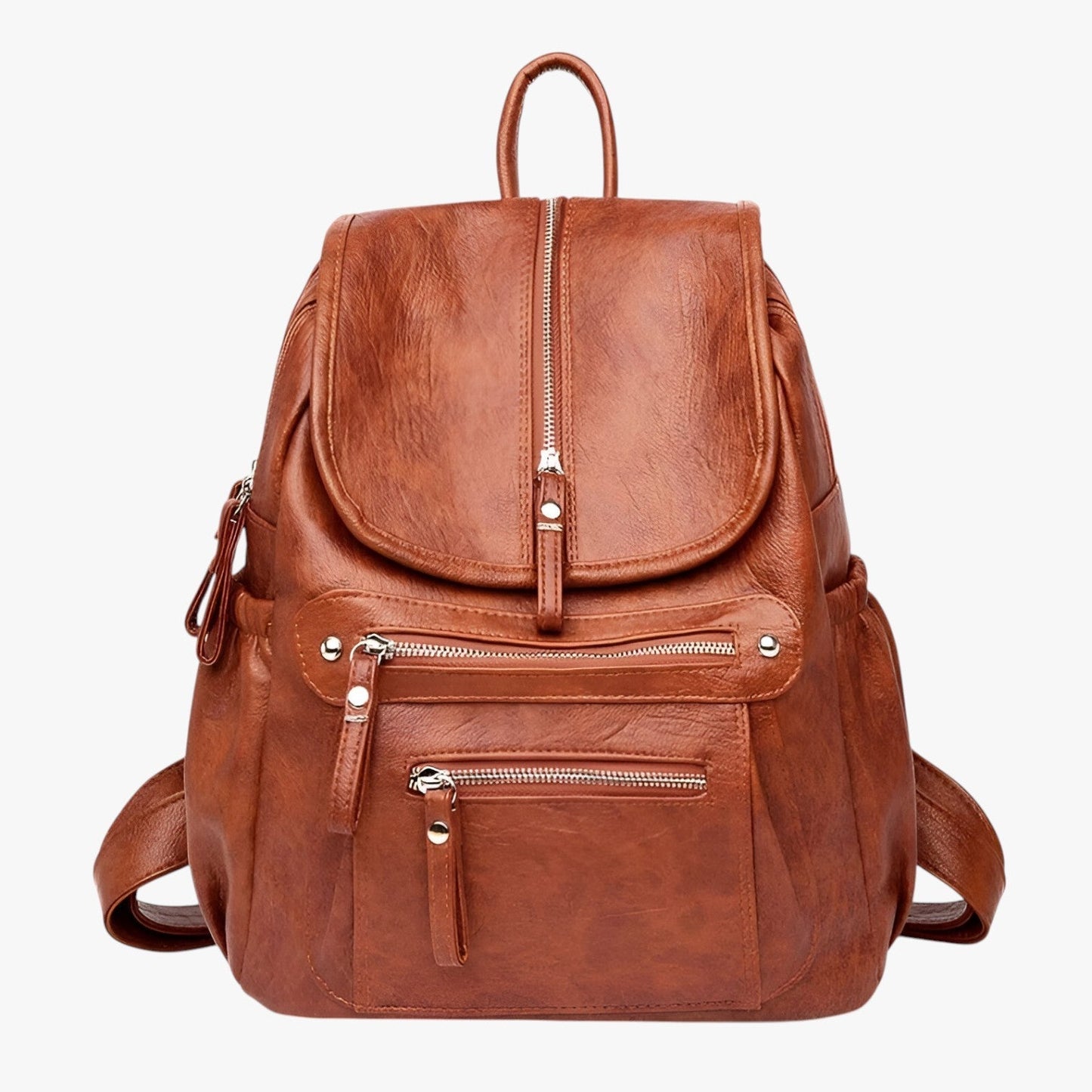 PU Leder Damen Rucksack – Stylischer City-Rucksack mit verstellbaren Schulterriemen und wasserabweisendem Material