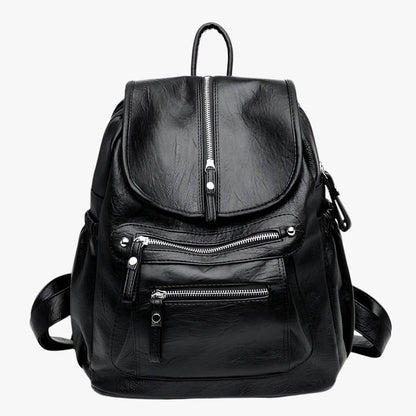 PU Leder Damen Rucksack – Stylischer City-Rucksack mit verstellbaren Schulterriemen und wasserabweisendem Material