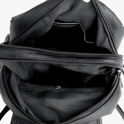 PU Leder Damen Rucksack – Stylischer City-Rucksack mit verstellbaren Schulterriemen und wasserabweisendem Material