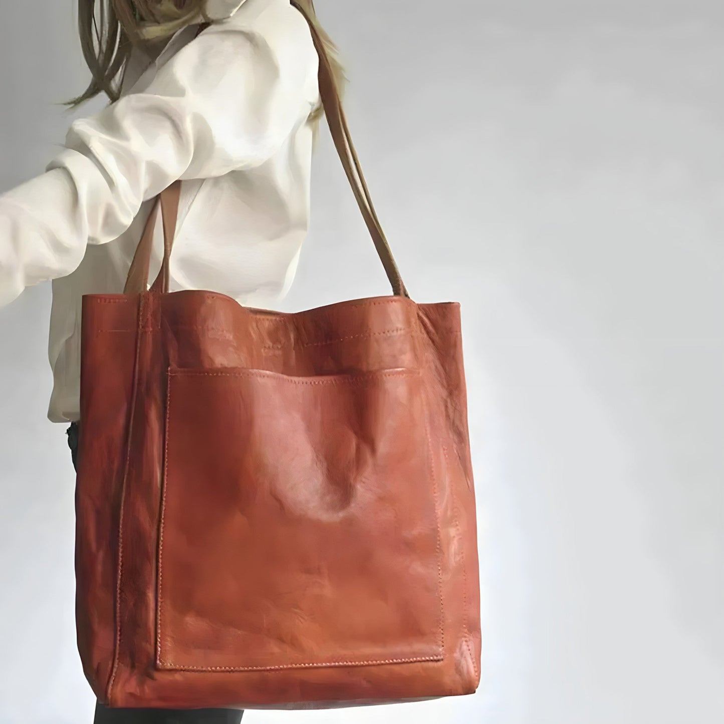 Shopper Tasche Damen aus Kunstleder – Geräumige Schultertasche mit zeitlosem Design