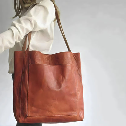 Shopper Tasche Damen aus Kunstleder – Geräumige Schultertasche mit zeitlosem Design