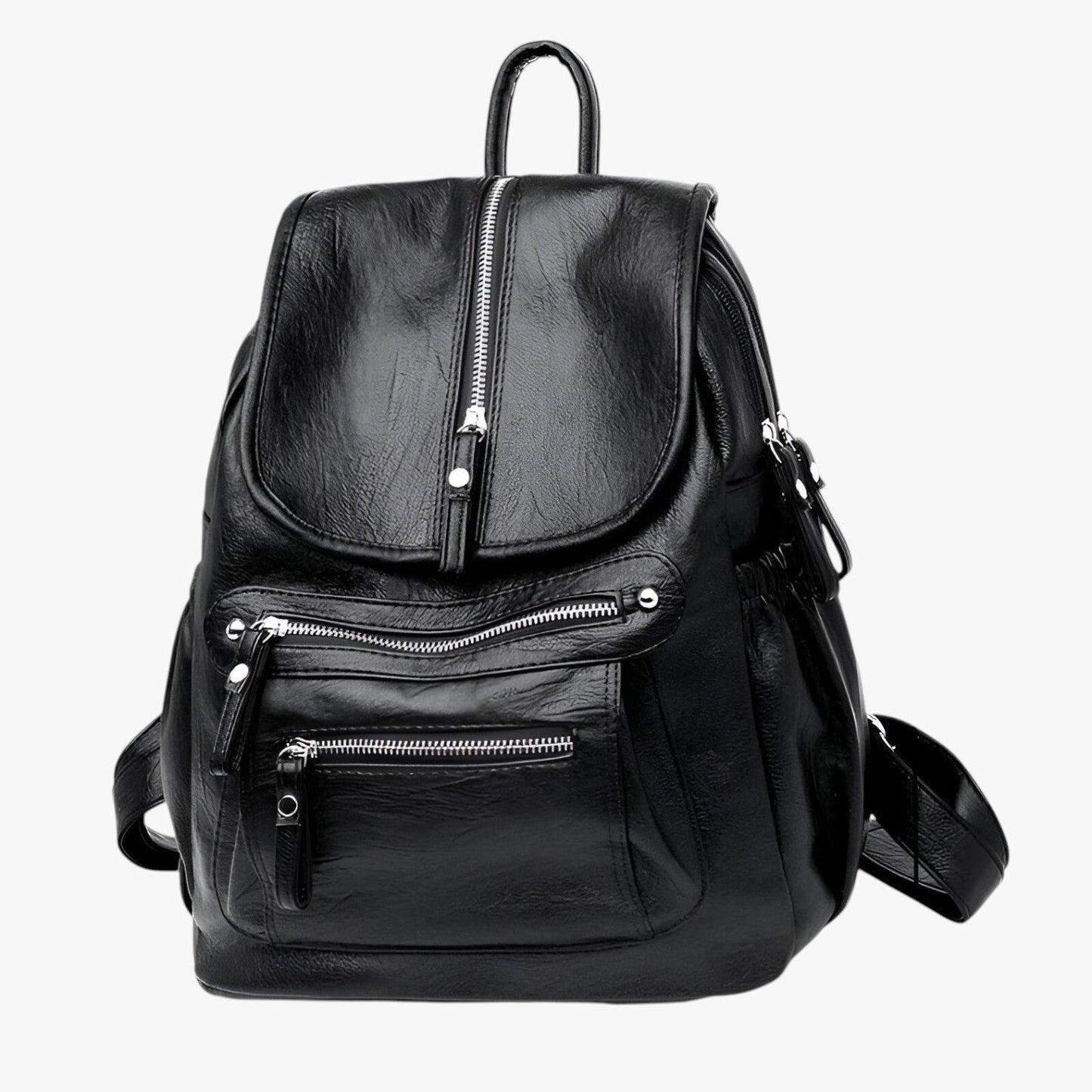 PU Leder Damen Rucksack – Stylischer City-Rucksack mit verstellbaren Schulterriemen und wasserabweisendem Material