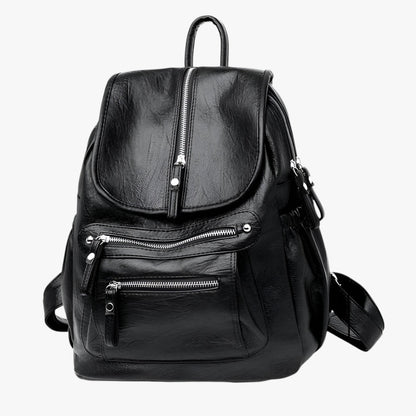 PU Leder Damen Rucksack – Stylischer City-Rucksack mit verstellbaren Schulterriemen und wasserabweisendem Material