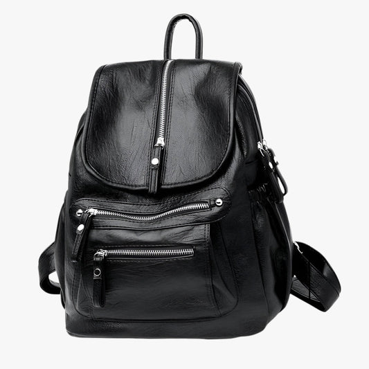 PU Leder Damen Rucksack – Stylischer City-Rucksack mit verstellbaren Schulterriemen und wasserabweisendem Material
