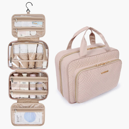 Wasserdichte Kulturtasche mit Transparentem Reiseset – Luxus Kosmetik- & Make-up Tasche für Reisen