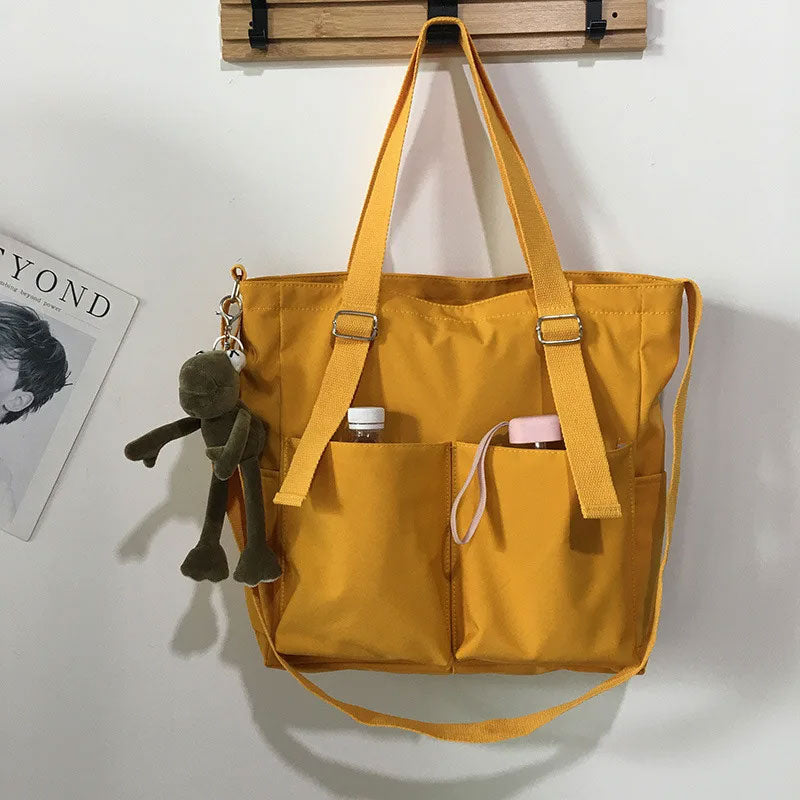 Canvas Schultertasche – Geräumig, Trendy & Praktisch für Damen