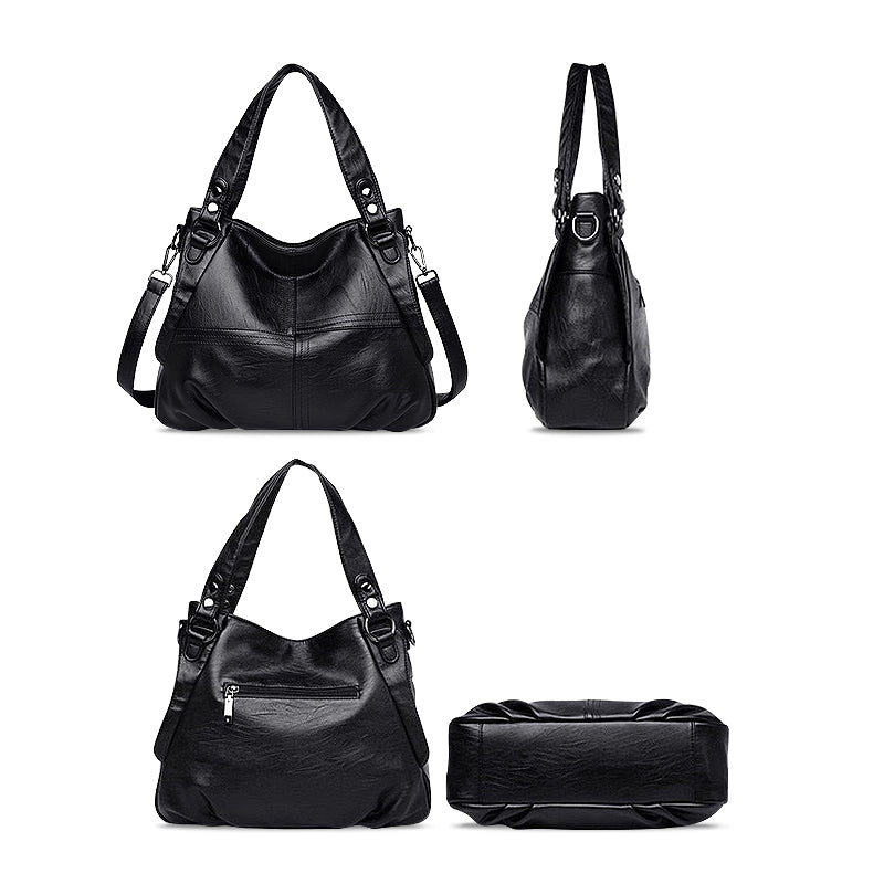 Bordeauxrote Schultertasche aus Veganem Leder – Stilvoll & Praktisch