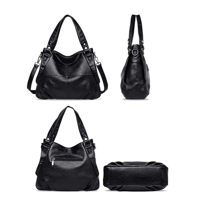 Bordeauxrote Schultertasche aus Veganem Leder – Stilvoll & Praktisch