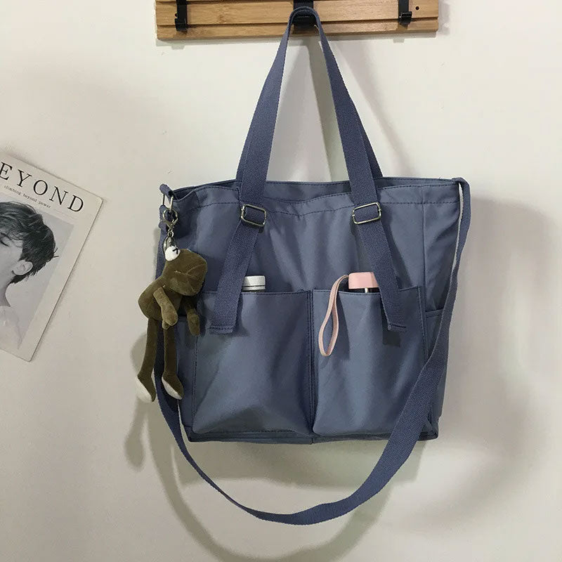Canvas Schultertasche – Geräumig, Trendy & Praktisch für Damen