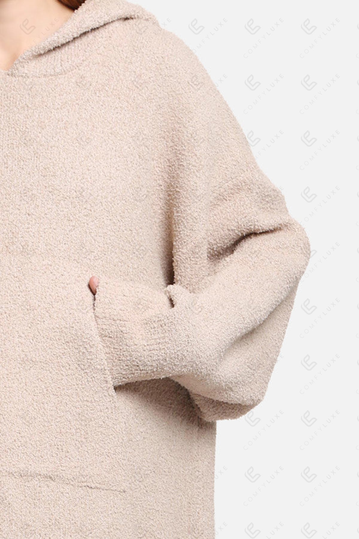 Oversized Damen Hoodie Decke – Weiche Wearable Blanket mit Kapuze & Tasche