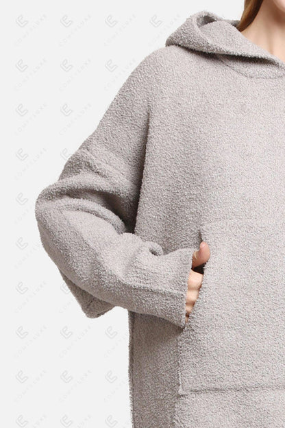 Oversized Damen Hoodie Decke – Weiche Wearable Blanket mit Kapuze & Tasche