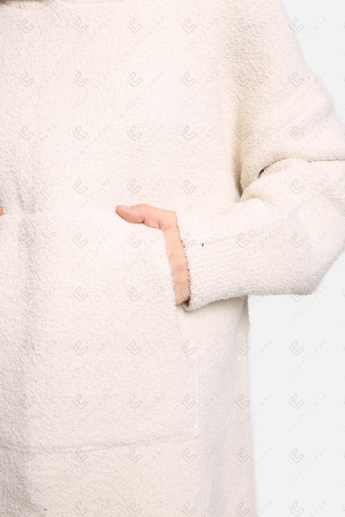 Oversized Damen Hoodie Decke – Weiche Wearable Blanket mit Kapuze & Tasche