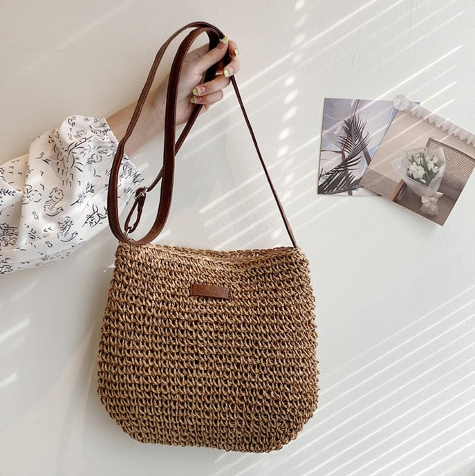 Runde Rattan-Schultertasche – Leicht, Stilvoll & Sommerlich