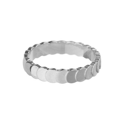 Goldfarbener minimalistischer Edelstahl-Ring mit Schaltplättchen – hypoallergen, schlicht & stilvoll
