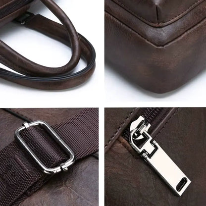 Leder Laptoptasche Braun – Echtleder Aktentasche für 15,6" Laptop mit Organizer