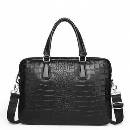 Laptoptasche Damen 15.6 Zoll Kroko – Elegante Umhängetasche für Business & Freizeit