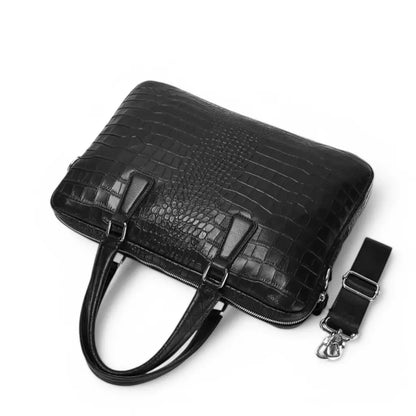 Laptoptasche Damen 15.6 Zoll Kroko – Elegante Umhängetasche für Business & Freizeit