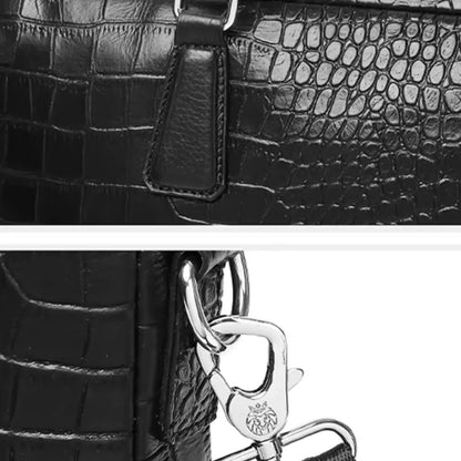 Laptoptasche Damen 15.6 Zoll Kroko – Elegante Umhängetasche für Business & Freizeit