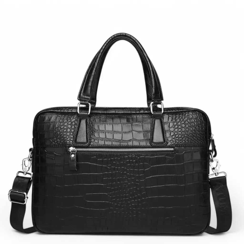 Laptoptasche Damen 15.6 Zoll Kroko – Elegante Umhängetasche für Business & Freizeit