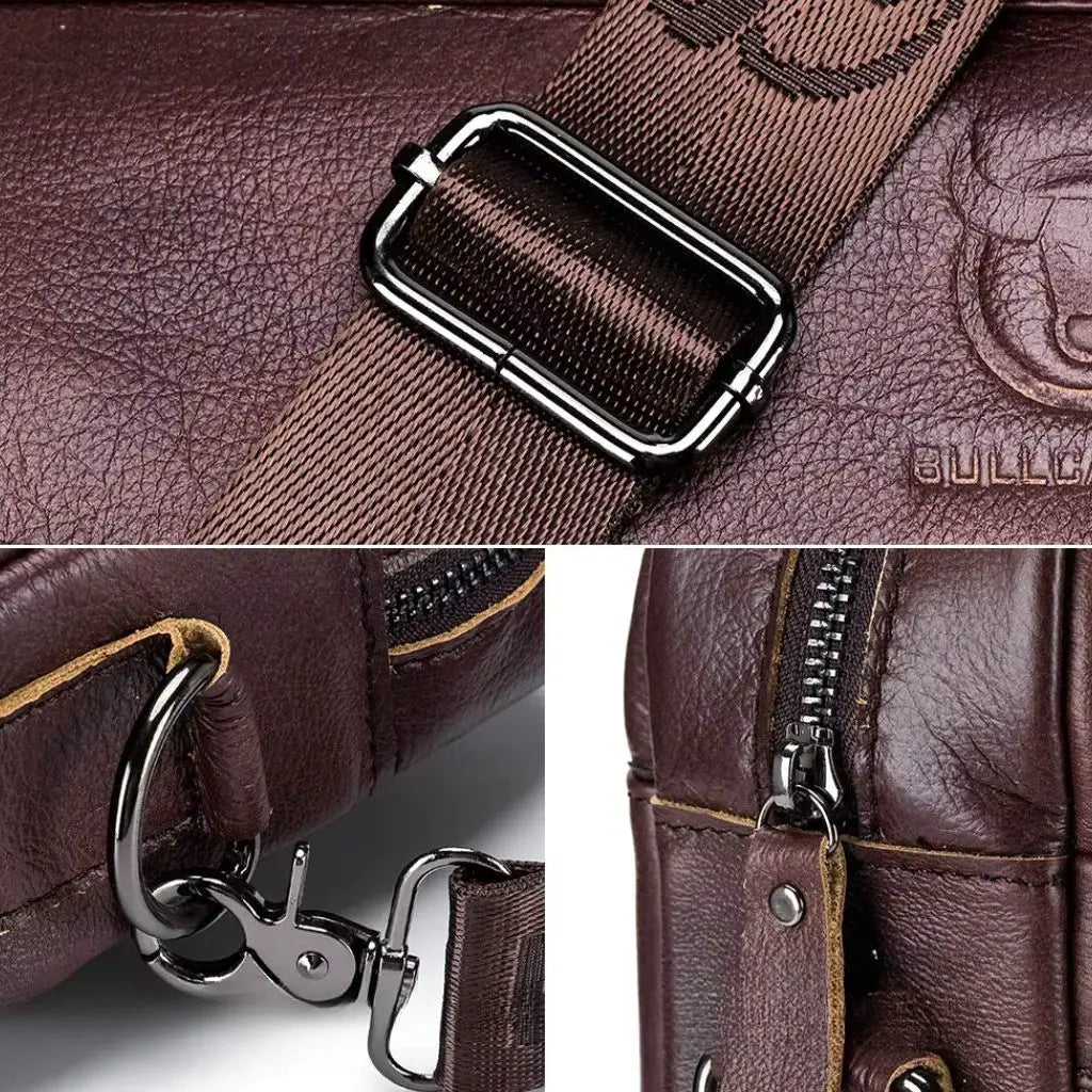 Laptoptasche Herren 14 Zoll – Premium Rindsleder, wasserabweisend, stilvoll & funktional
