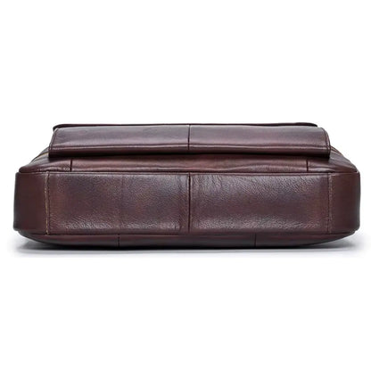 Laptoptasche Herren 14 Zoll – Premium Rindsleder, wasserabweisend, stilvoll & funktional