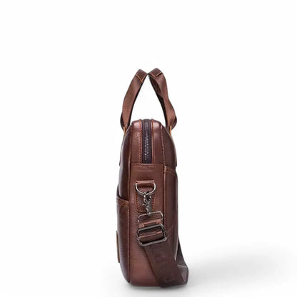 Schwarze Laptoptasche aus Leder – Elegant & Funktional