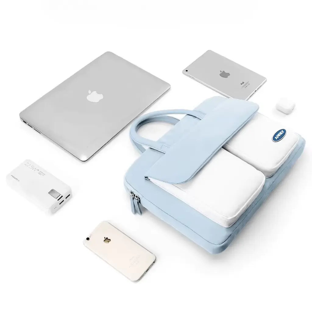 Laptoptasche Hellblau – Stilvolle & Praktische Arbeitstasche mit Mehreren Fächern